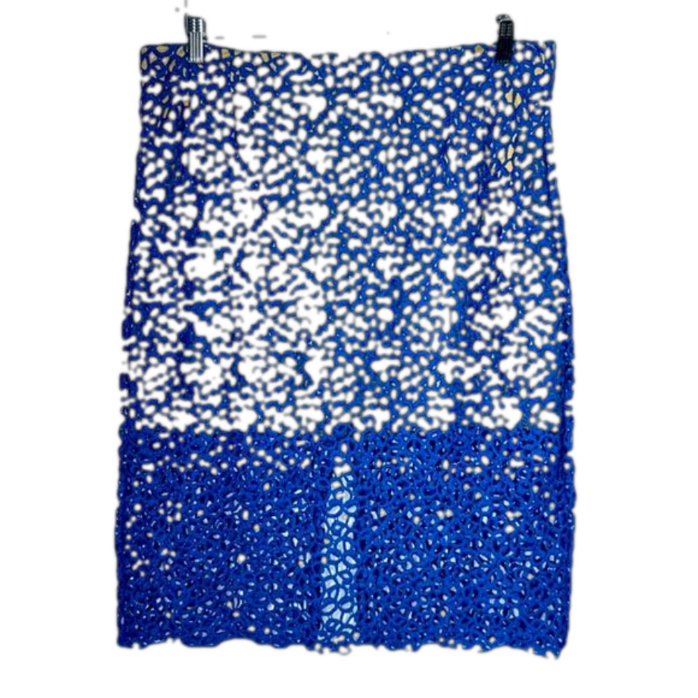 Adiva Crochet Skirt Royal Blue Large